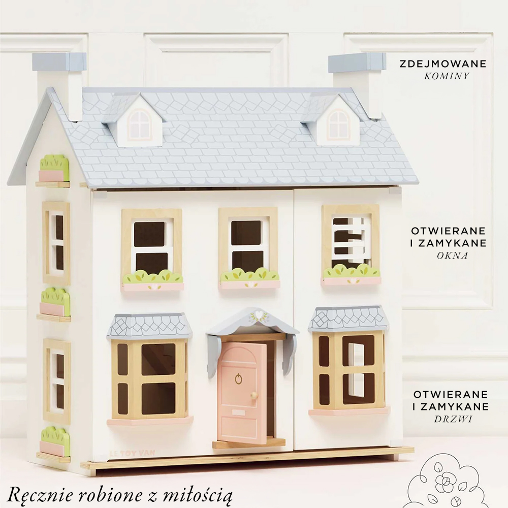 Le Toy Van – Drewniany domek dla lalek Mayberry Manor FSC – 3+