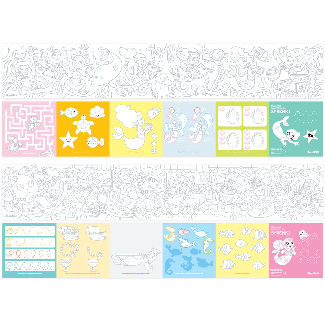Czuczu Zestaw Rysowanek Syrenki 4+