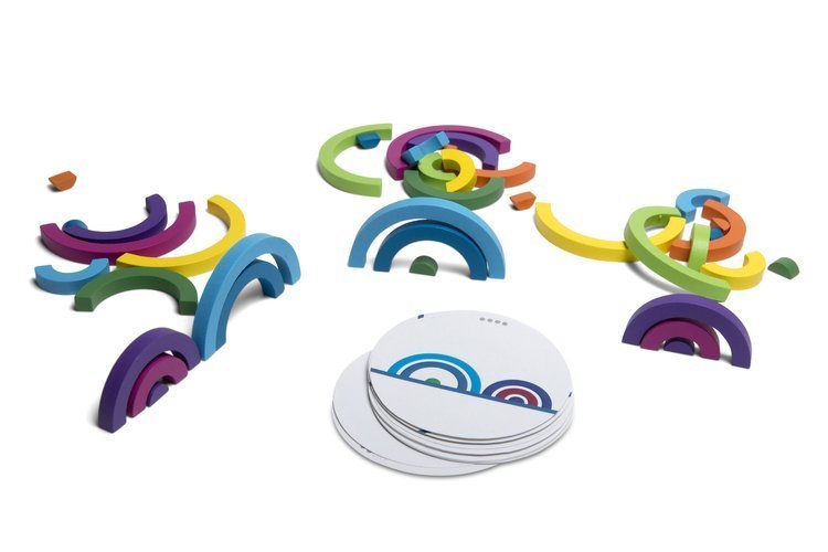 BS Toys Gra Logiczna Tęcza Klocki 6+ | Fabryka Wafelków