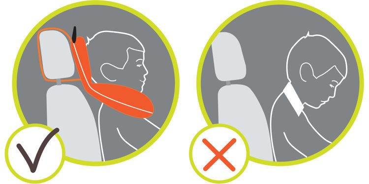 BenBat Poduszka Podróżna z Kapturem 1-4 lat