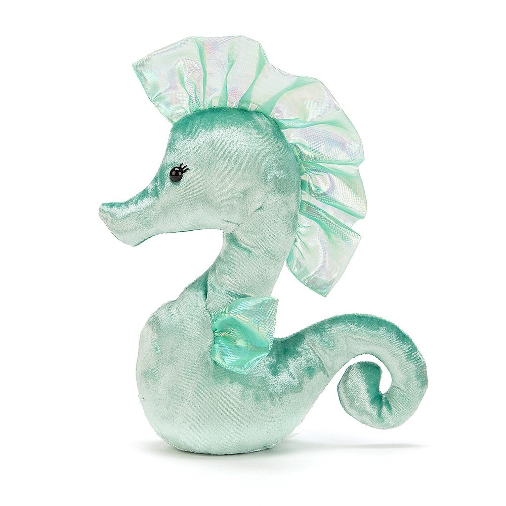 Jellycat Konik morski zielony 22cm | Pluszak od 12m+