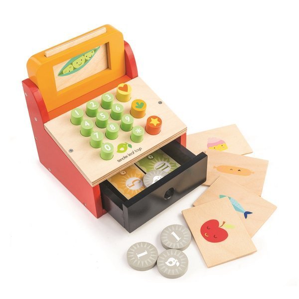 Tender Leaf Toys Drewniana Kasa Sklepowa 3+