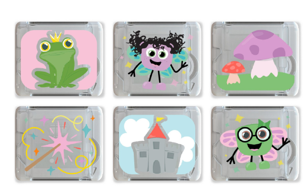 Glo Pals Kostki Świetlne Sensoryczne 6el wróżki 3+