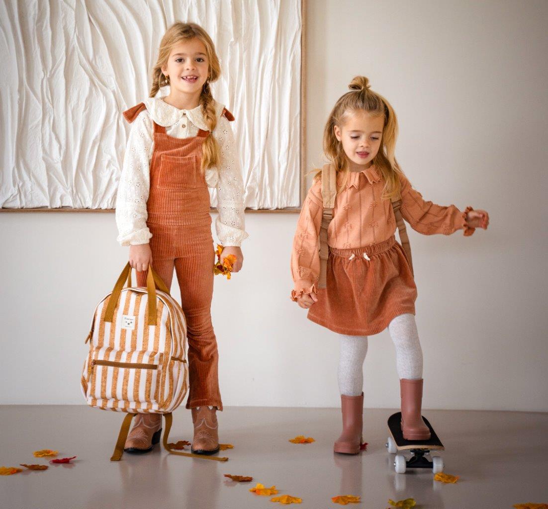 KIDZROOM Plecak dla dzieci L Stripe Frenzy Brown 