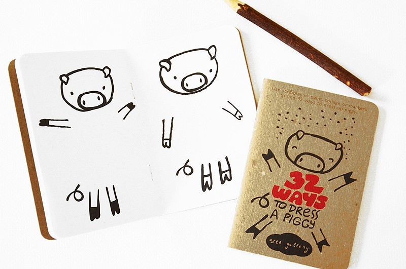 Kolorowanka Świnka 32 sposoby na ubranie 3+