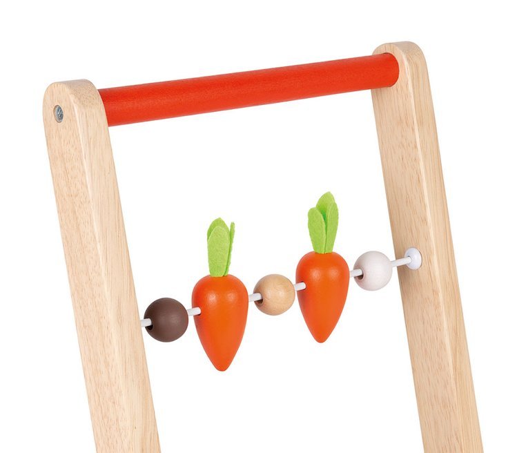 Janod Wózek pchacz Królik z 19 klockami 1+