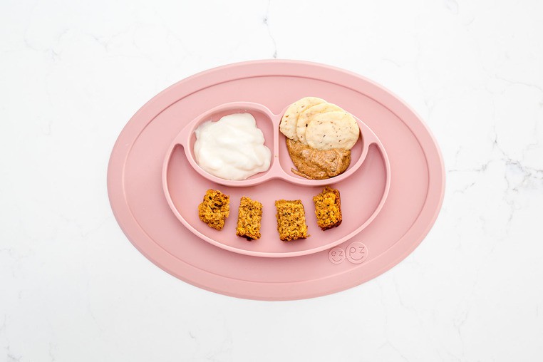 EZPZ Mini Mat Talerzyk z Podkładką 2w1 Różowy 6m+