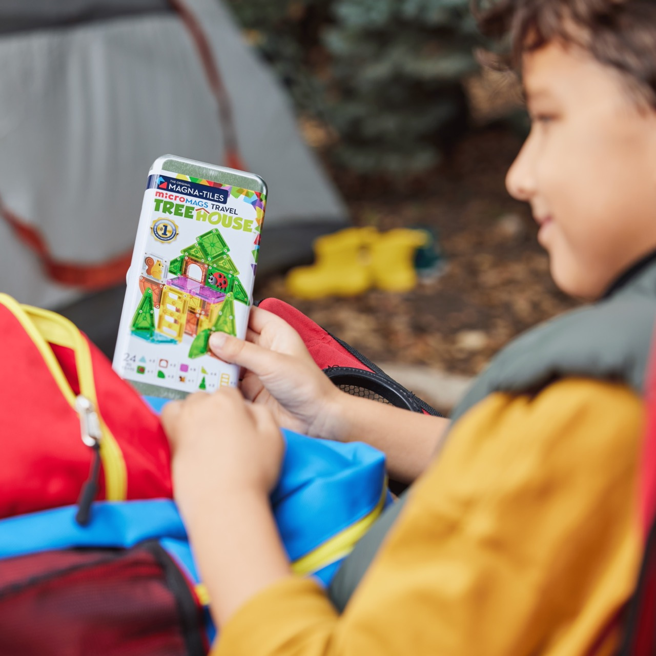 MAGNA-TILES Klocki Magnetyczne microMAGS Treehouse 24el 3+