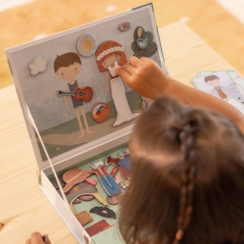 Little Dutch Układanka Magnetyczna Rosa & Jim 3+ lat