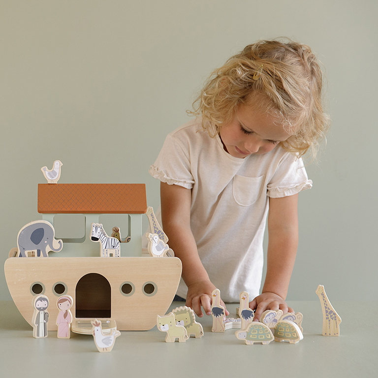 Little Dutch Arka Noego Drewniana z Figurkami 12+ m