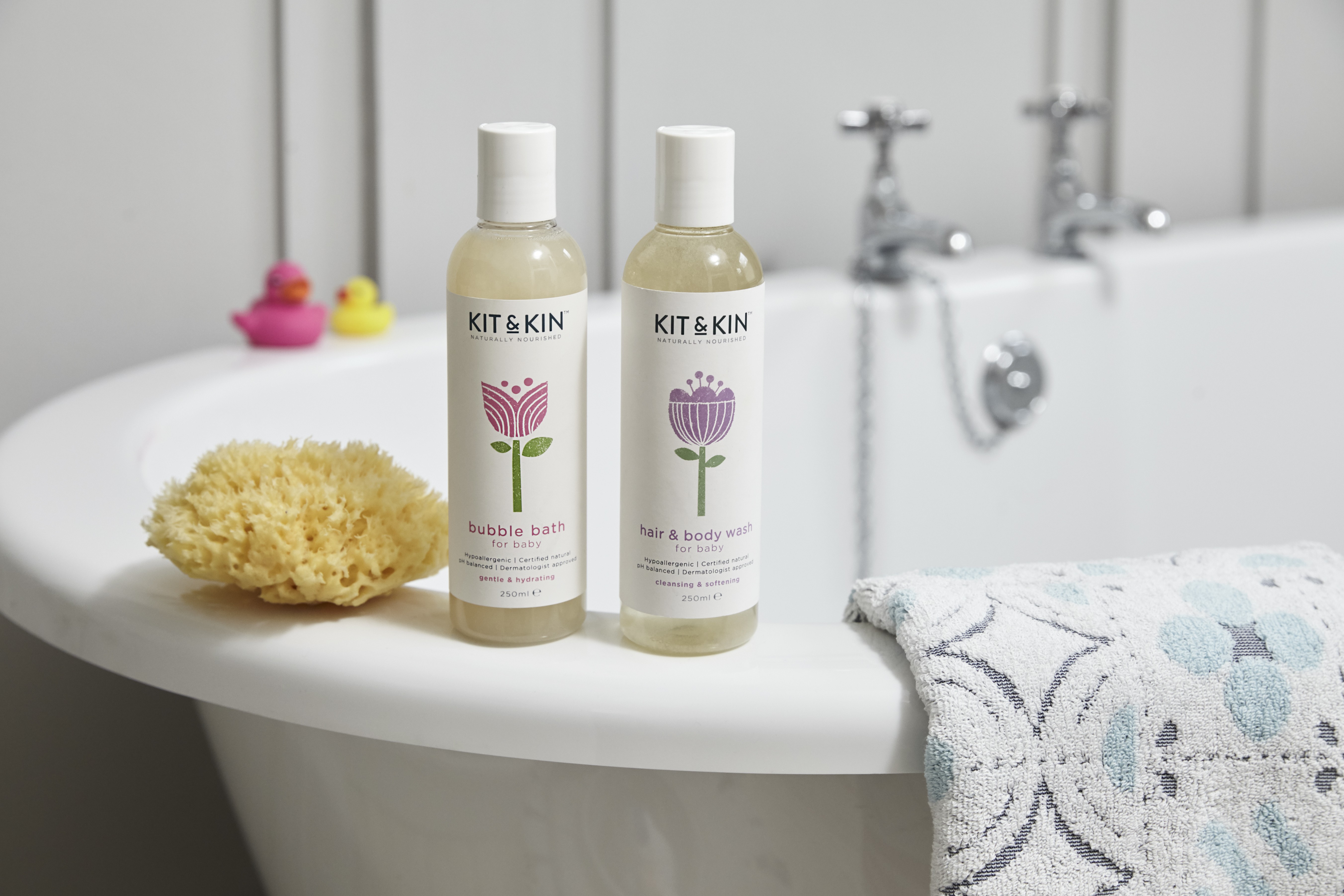 Kit and Kin Organiczny Płyn do Kąpieli Maluszka 250ml