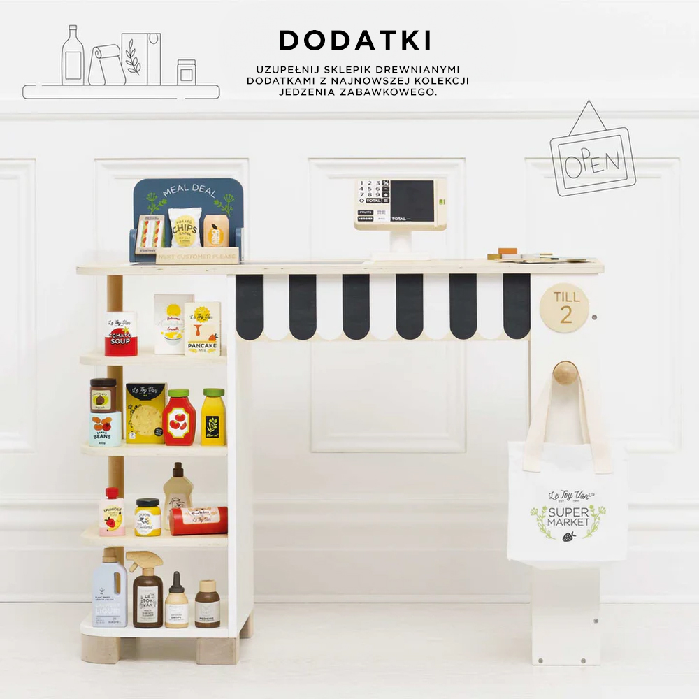 Drewniany supermarket, stragan | Le Toy Van