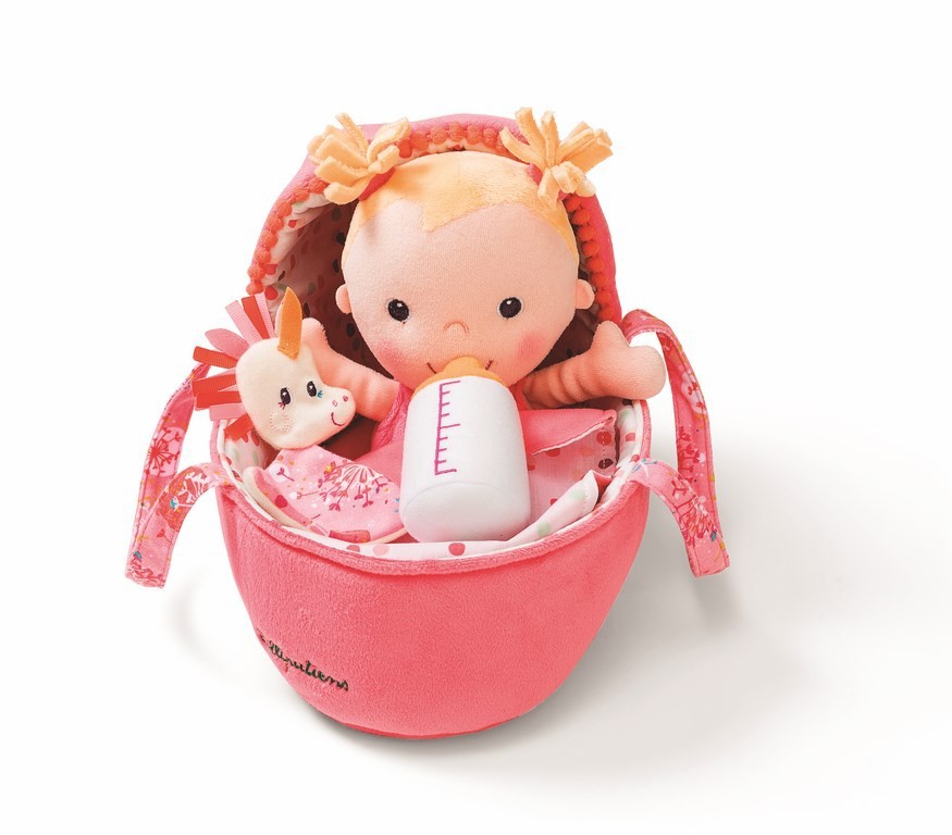 Lilliputiens, baby Louise szmacianka w nosidełku