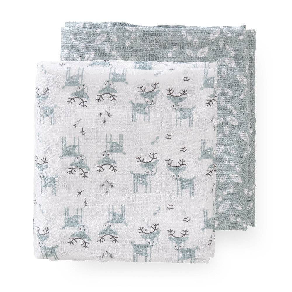 Fresk Pieluszki Muślinowe 2 szt. 120x120 Las