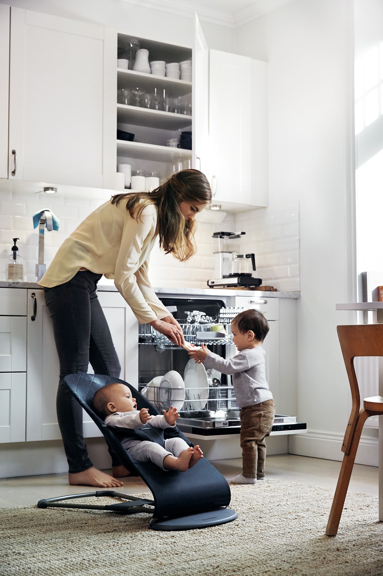 BabyBjörn Leżaczek Bliss Granatowy 0-2 lat