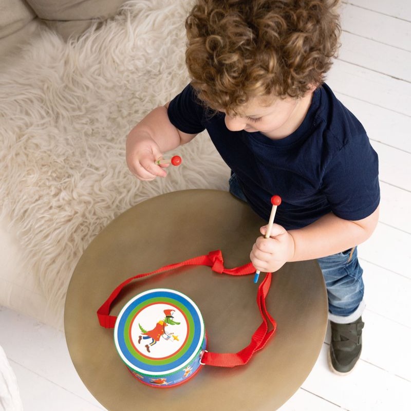 Scratch Bęben Fanfare Drewniany Instrument +2