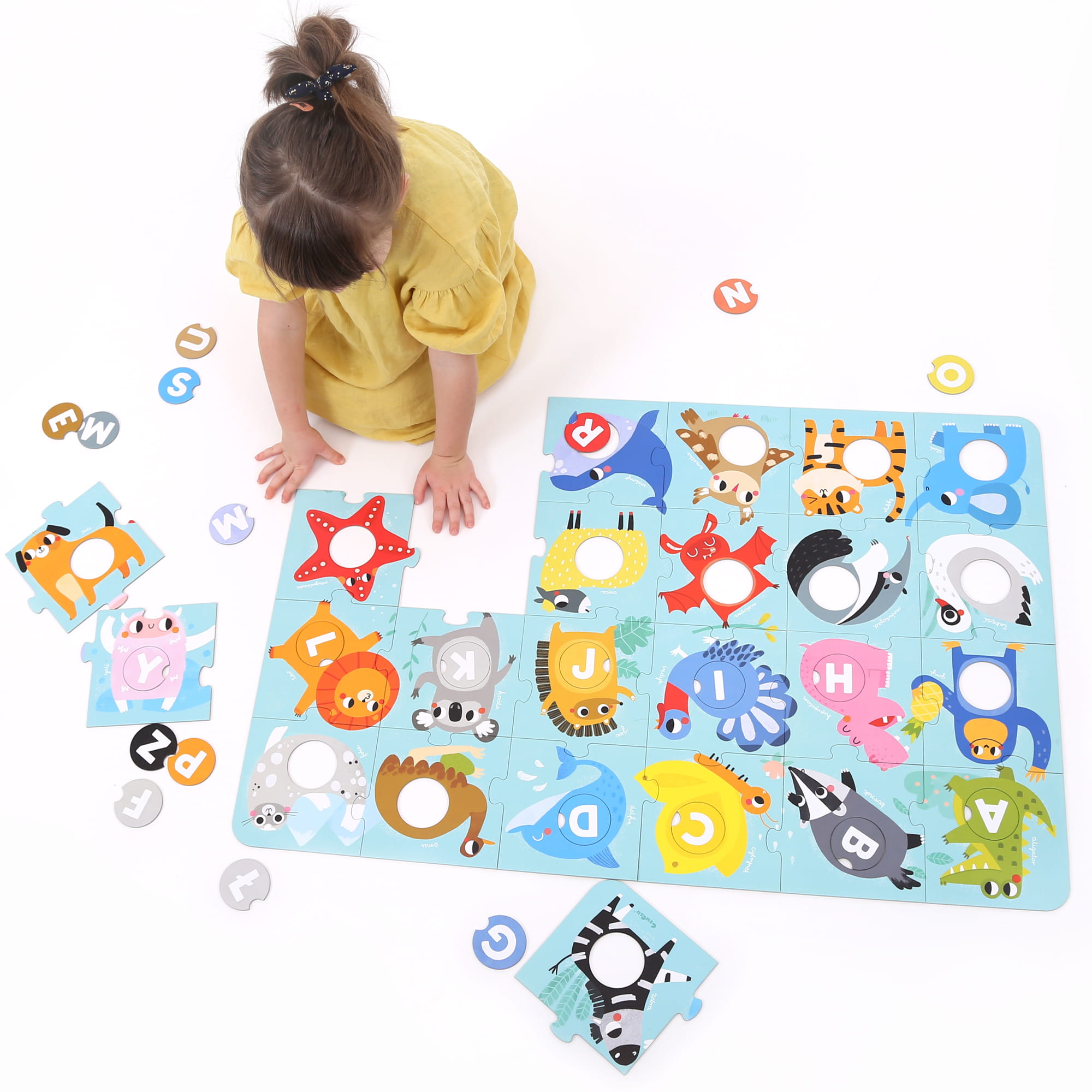 Czuczu Puzzle z Dziurką Alfabet Edukacyjne 3+