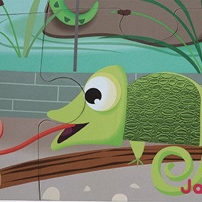 Janod, puzzle sensoryczne 20 elementów Wycieczka do zoo