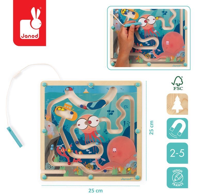 Janod Magnetyczny labirynt Ocean 2+