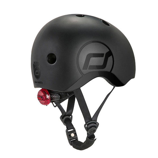 SCOOTANDRIDE, Kask S-M dla dzieci 3+ black