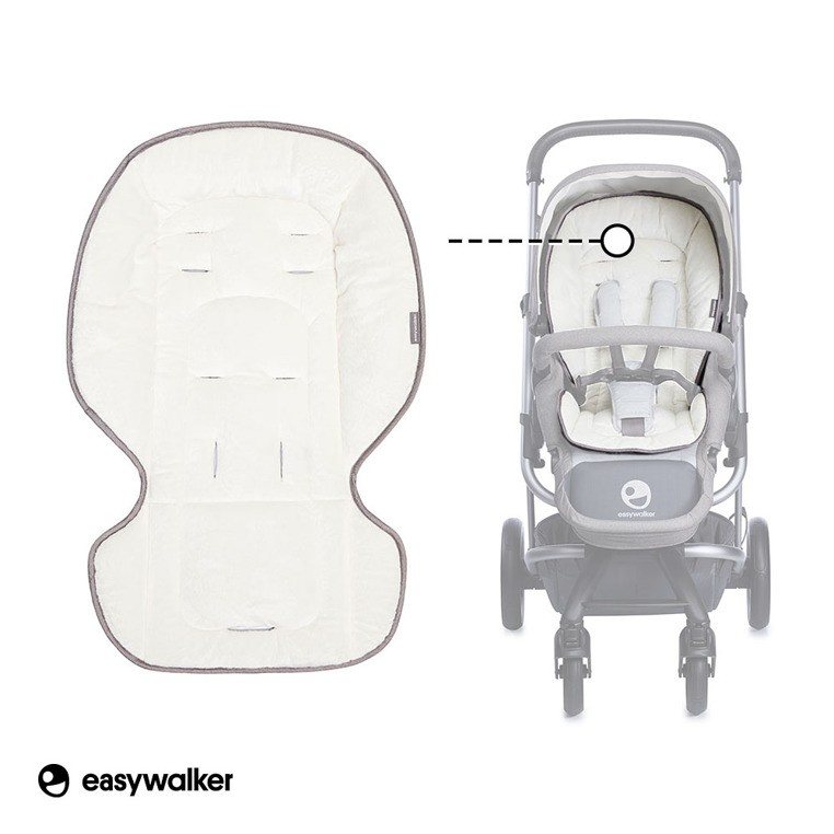 Easywalker Wkładka do wózka na zimę Biała