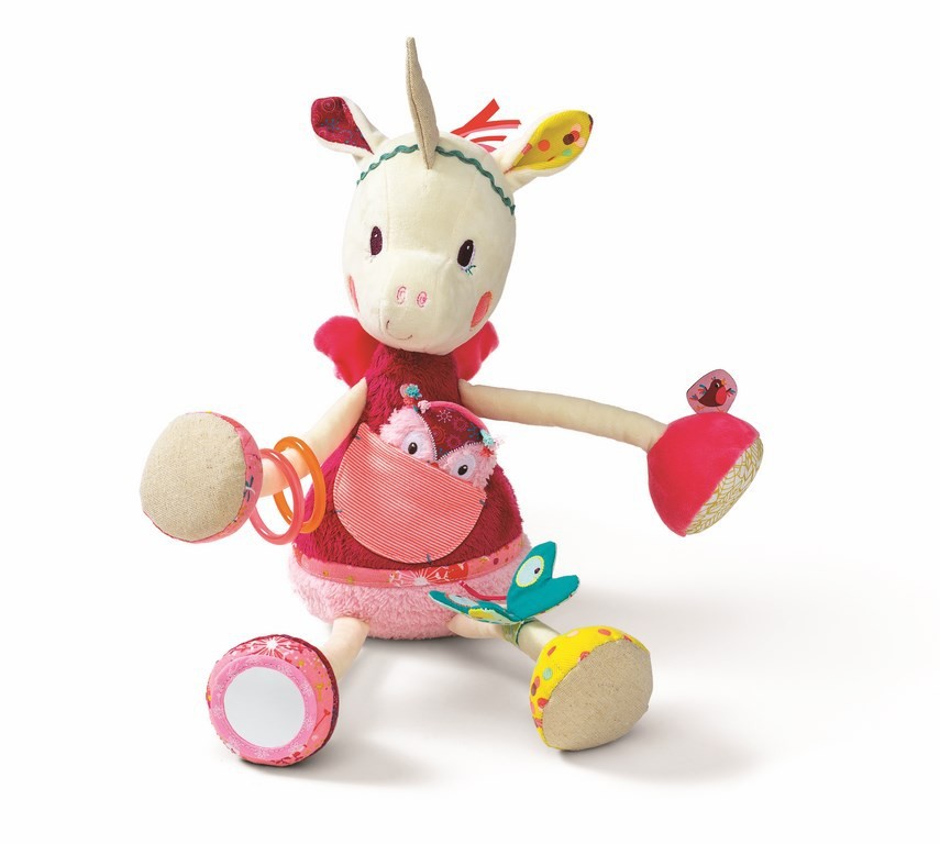 Lilliputiens Przytulanka Jednorożec Louise Wielofunkcyjna 3m+