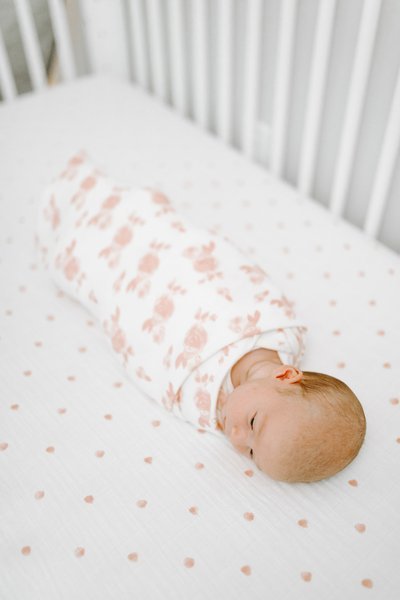 Aden & Anais Kocyk i Czapeczka Snuggle Knit Rosettes 0+