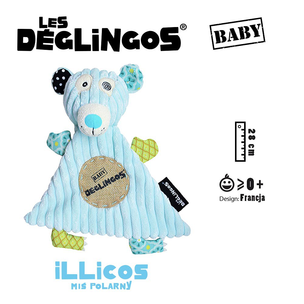 Les Deglingos Miś Polarny Illicos Przytulaczek 0+
