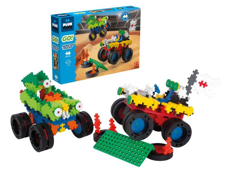 Plus-Plus GO Mini Mix 600 szt. Monster Trucks