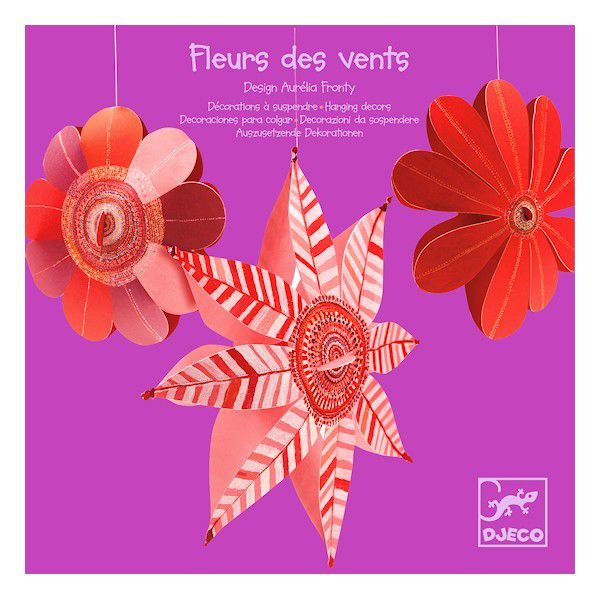 Djeco Zawieszki Dekoracyjne Kwiaty - Kreatywny Zestaw 6+