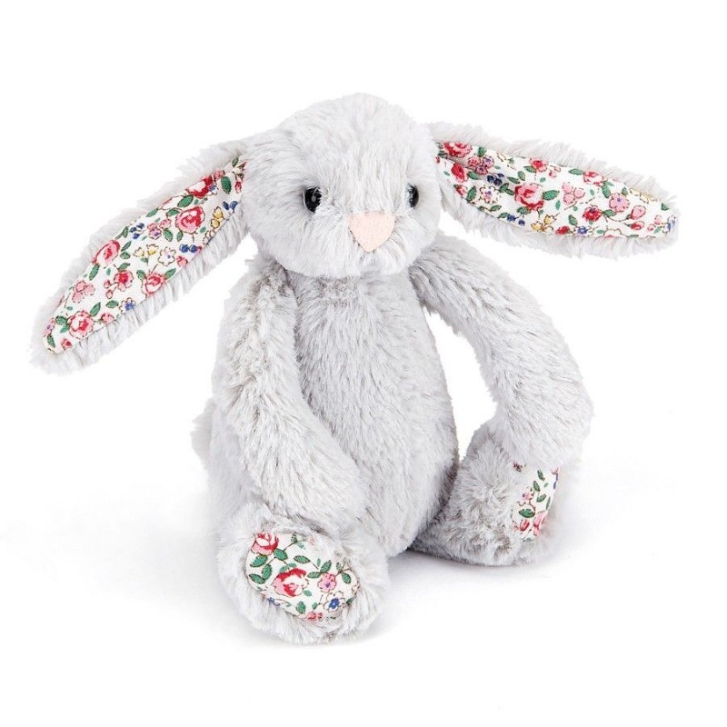 Jellycat Królik Silver w kwiatuszki 13cm