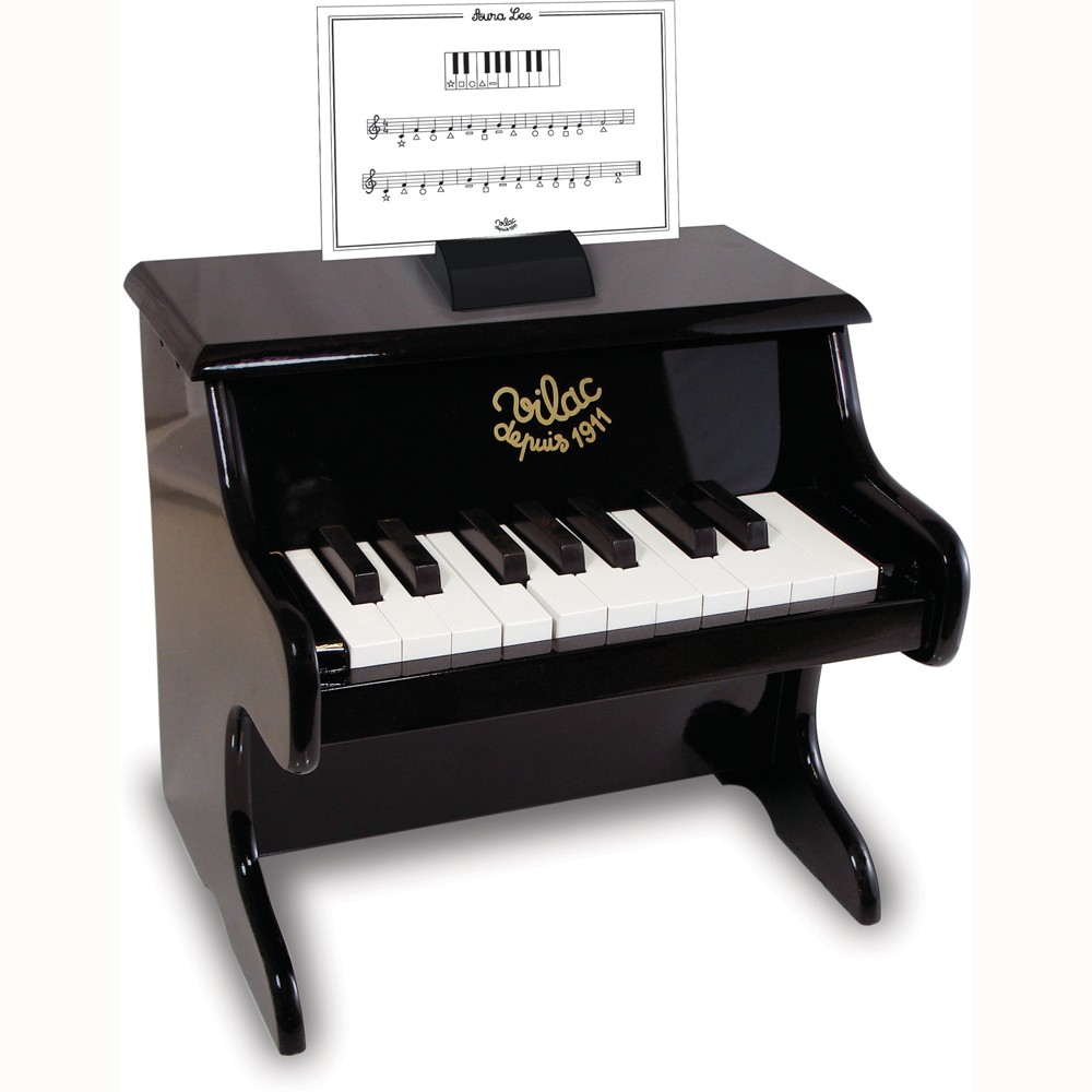 Pianino dla dzieci czarne Vilac z nutami 3+