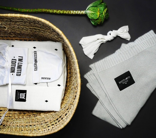 Lullalove Koc Bambusowy Tkany Kawa z Mlekiem 80x100cm