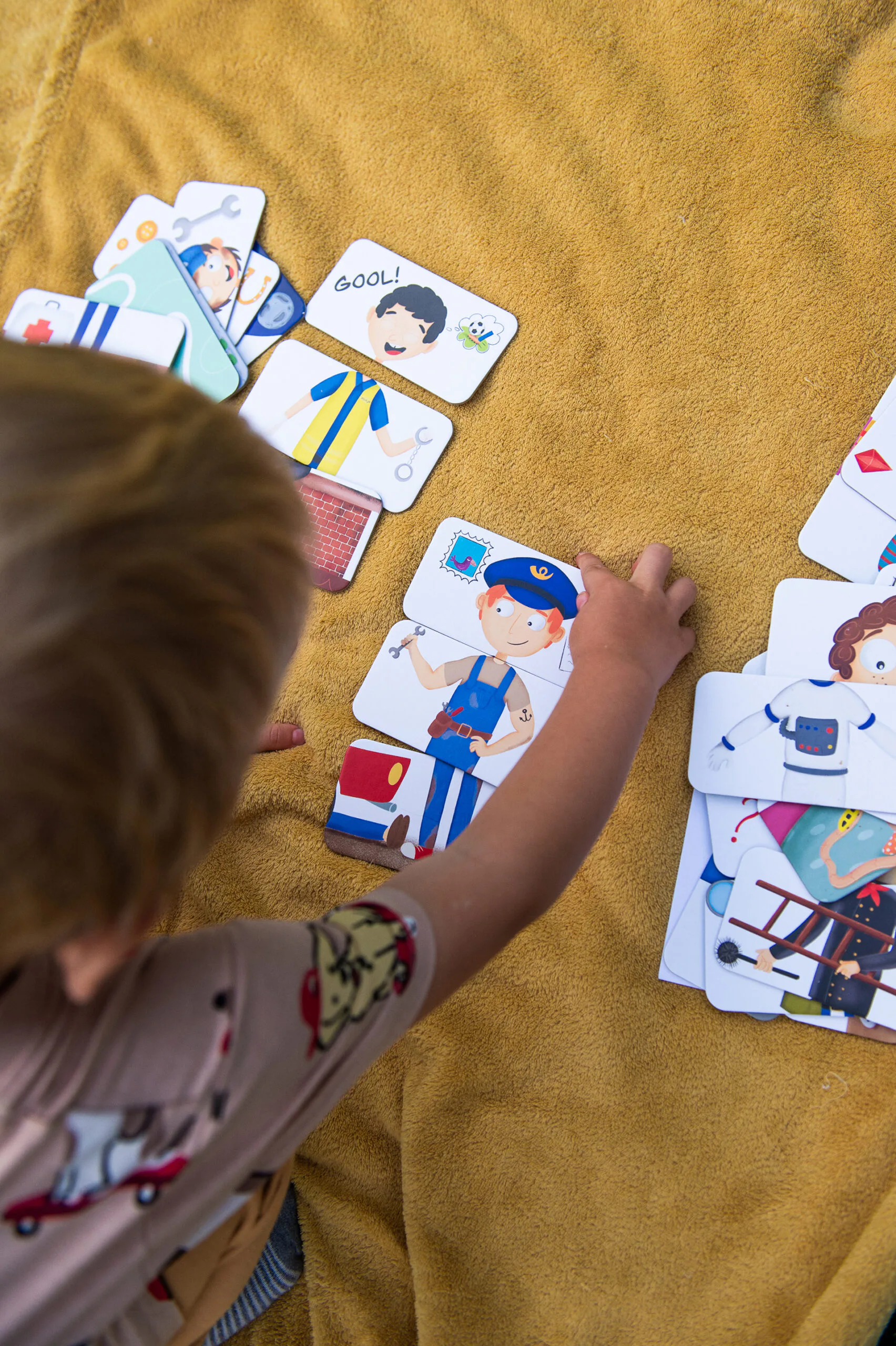 Tupi Drewniana Układanka Postacie Mix&Match Kreatywna 3+