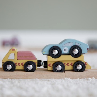 Little Dutch Zestaw 9 Pojazdów Drewnianych 3+