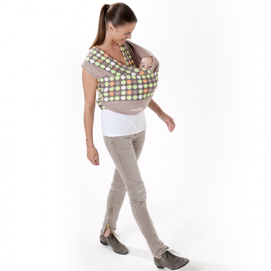 Babymoov Chusta z kółkiem do noszenia dziecka almonde 0+