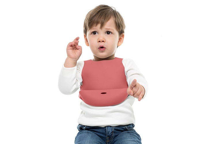 Minikoioi, Śliniak silikonowy z kieszonką różany