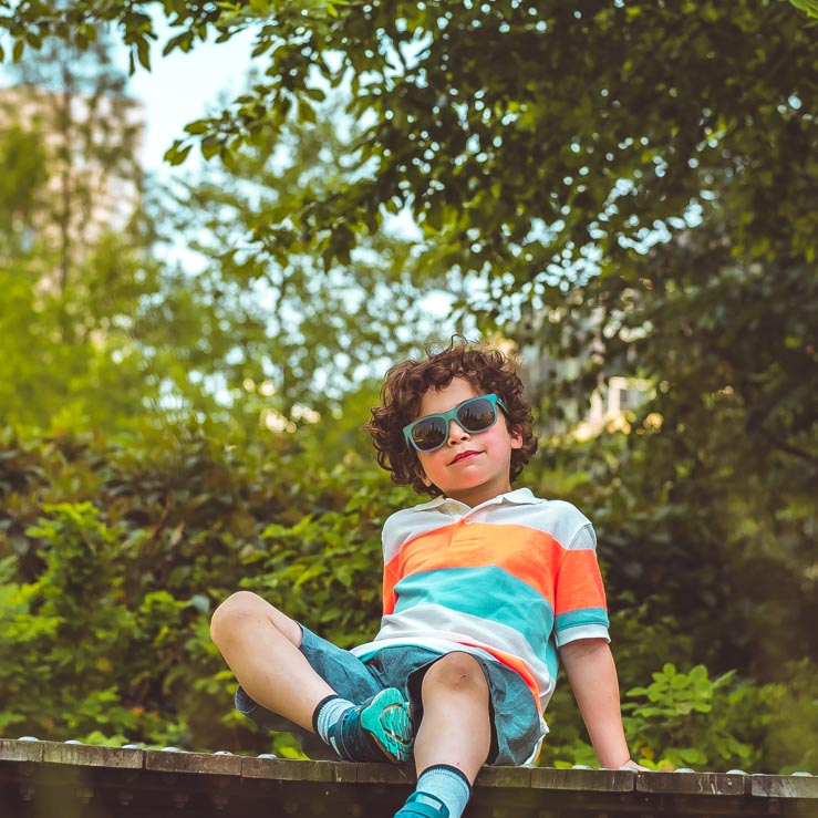 Real Kids Okulary Switch Green-Blue (7-10 lat)