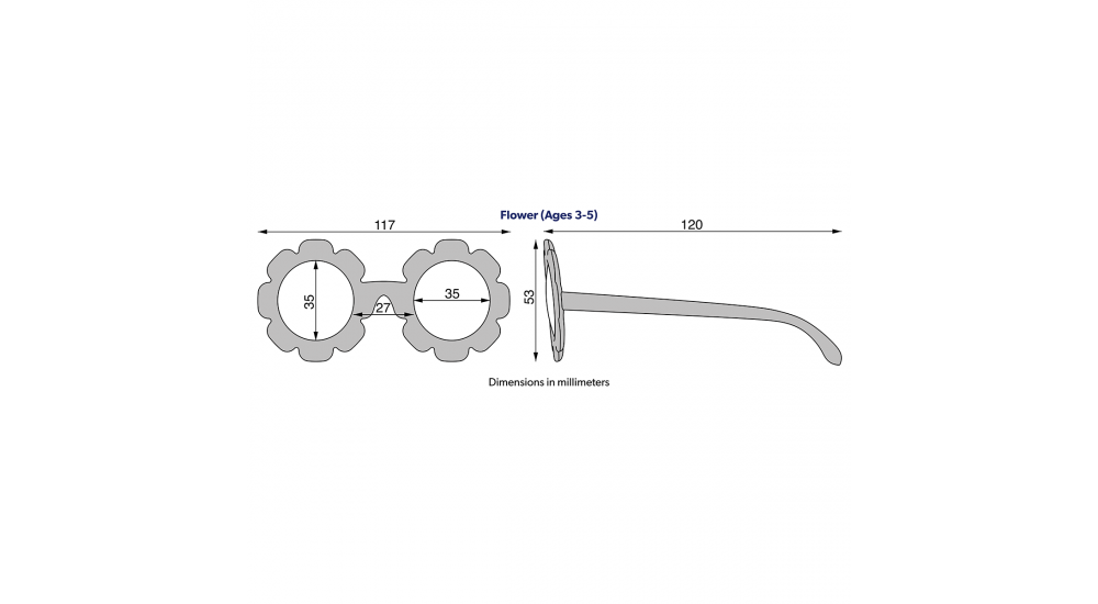Babiators Okulary Kwiaty Polaryzacyjne 3-5 lat