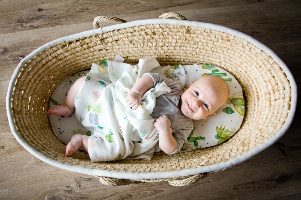 Poofi Otulacz Bambusowy Tygrysy 120x120cm 0+