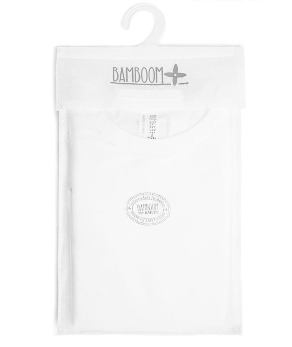 Bamboom Body Niemowlęce Bambus Organiczny Białe 9-12m
