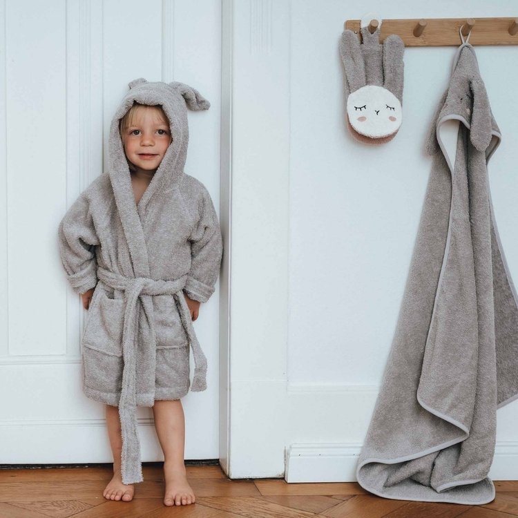 Kikadu Szlafrok Królik Szary 3-4 lata