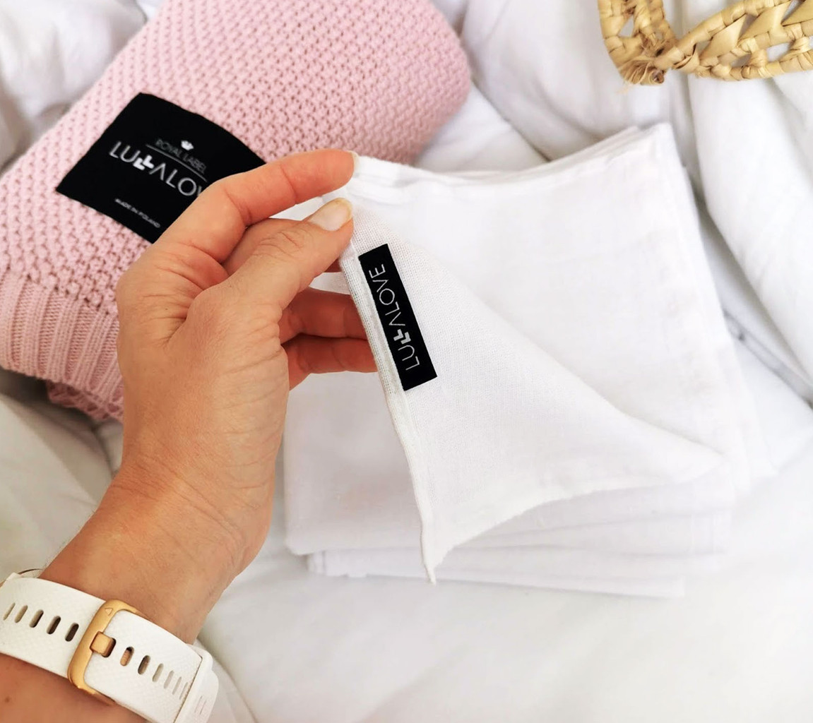 Lullalove Flanela Pieluchy Duże 4 szt. 0+