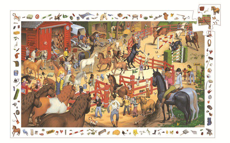 Djeco Puzzle Wyścigi Konne 200 el. 6-8 lat