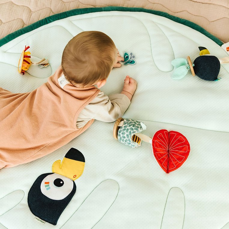 Lilliputiens Mata Edukacyjna Dżungla 0m+ z Pałąkami