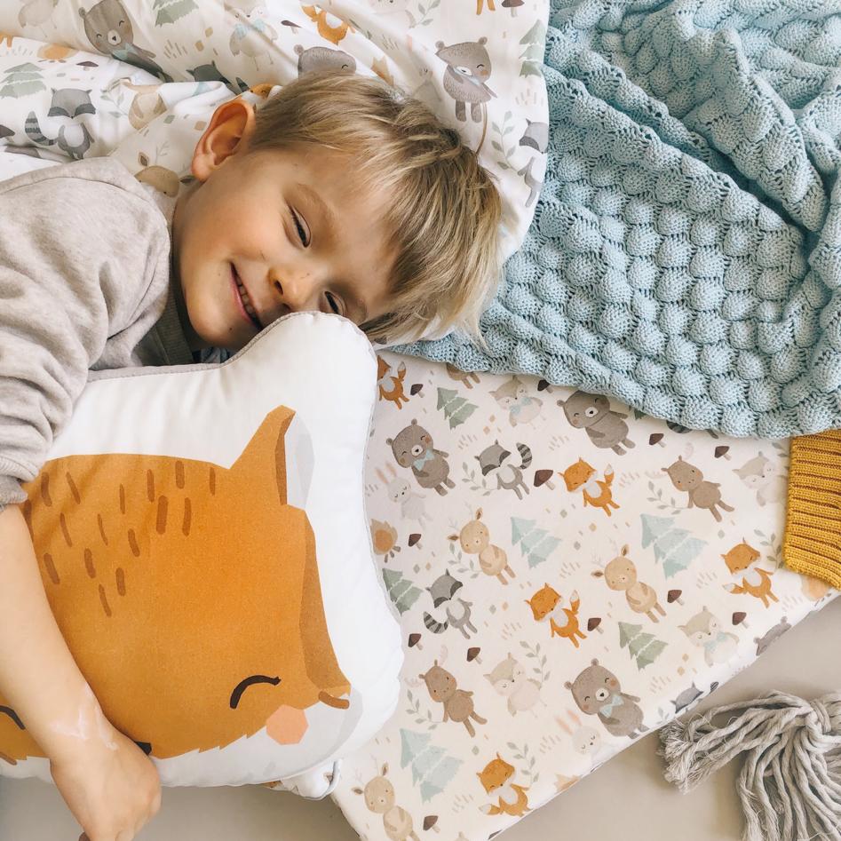 ColorStories Prześcieradło do łóżeczka 140x70cm Woodland