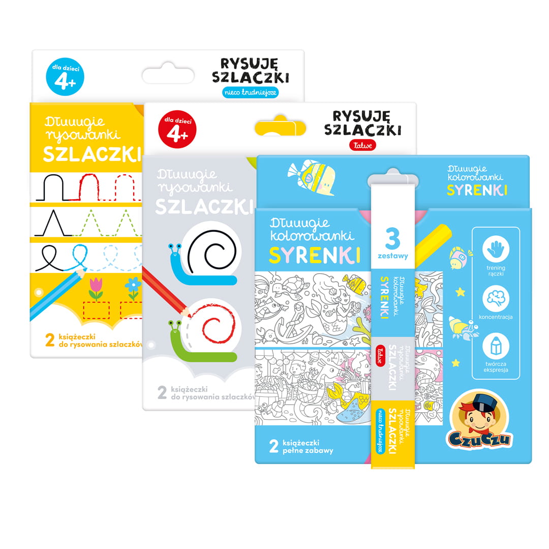 Czuczu Zestaw Rysowanek Syrenki 4+