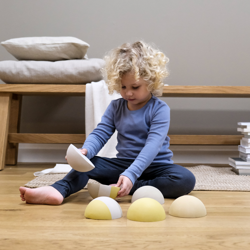 Kamienie piankowe Honey zabawka sensoryczna ruchowa klocki dzieci bObles