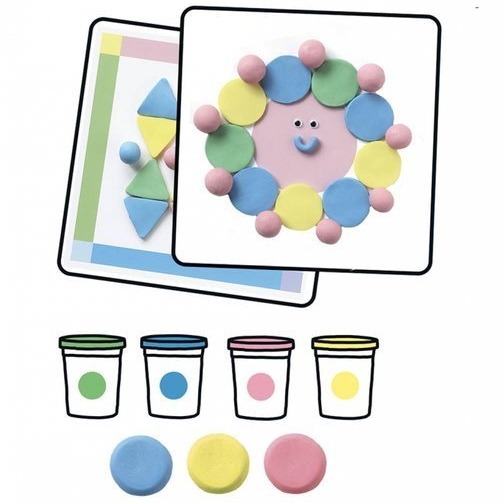 Auzou Zestaw Pastelowa modelina 12 kolorów 3+