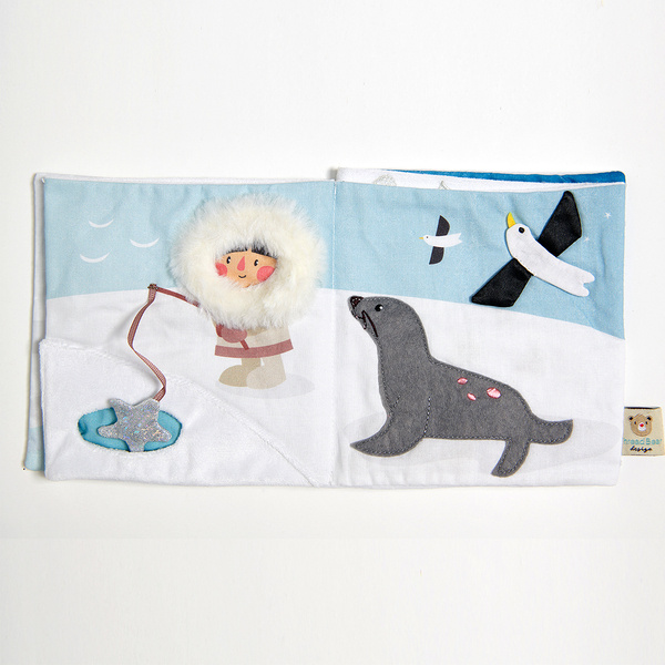 ThreadBear Design Książeczka Sensoryczna Snowy Friends 0+